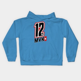 Maverick Viñales 12 Motorcycle Racer Kids Hoodie